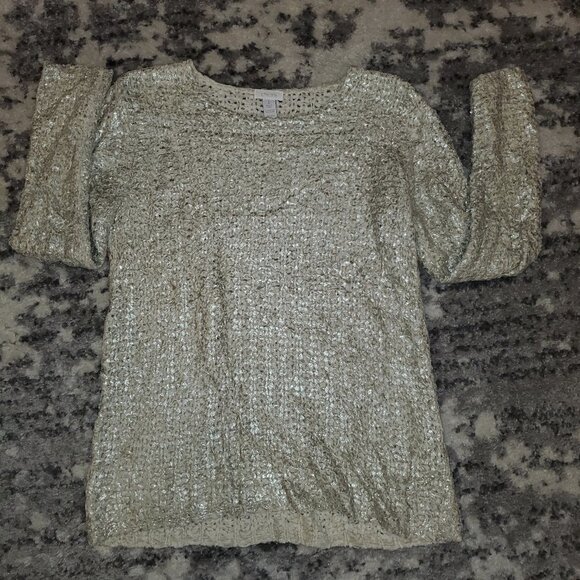 Chico's Tops - Chicos Golden Color Top EUC